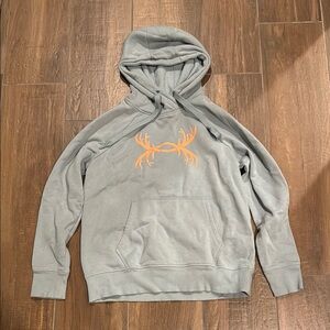 Women’s Gray Hoodie with Orange Logo